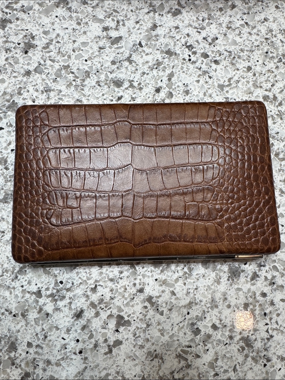 Vintage Rugby Ralph Lauren Leather Frame Clutch Wallet - Picture 2 of 16